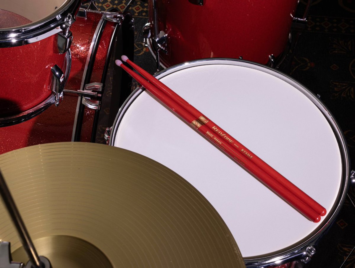 Dial up the intensity with a pair of TAMA Red Zone sticks. tama.com/usa/products/s…