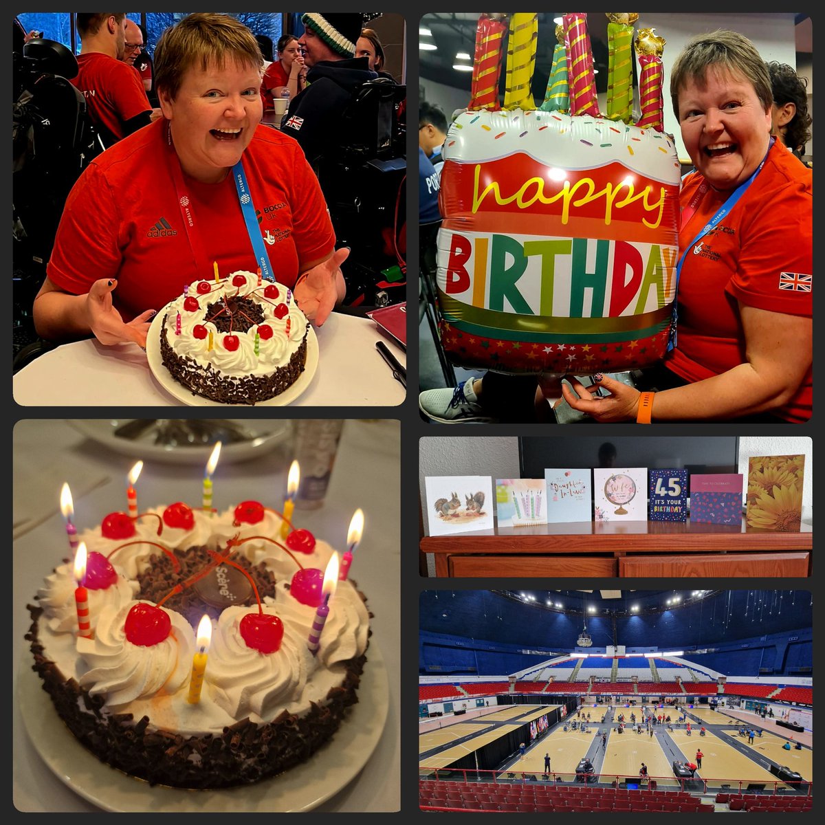 Thank you to everyone who sent birthday messages! I have been so overwhelmed with all the love! I have once again celebrated my birthday with my amazing boccia family while we are competing in Montreal.