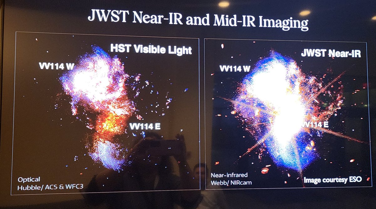 When we look at data, it looks nothing like this. These beautiful images represent a combination of multiple images that are processed in different ways to convey information about what's happening in the galaxy but also look fantastic explains @astrojrich.