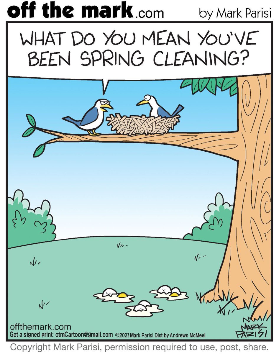 Spring cleaning taken too far? 
#springcleaning 
@OffTheMarkComic