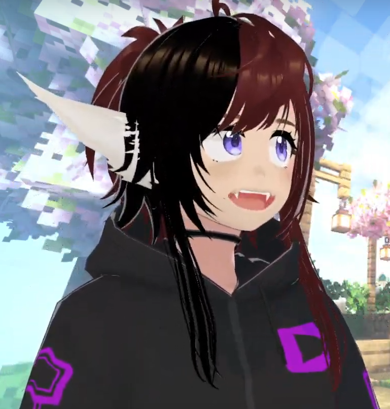 It just occurred to me that I haven't posted any pics of my new #Vtuber model on any of my socials yet, so have this lazy screencapture from today's livestream.