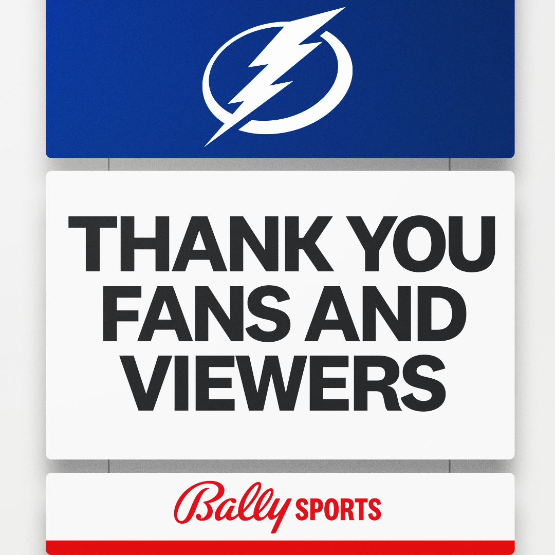 Heck of a season, @TBLightning fans. Thanks for following along with us. #GoBolts