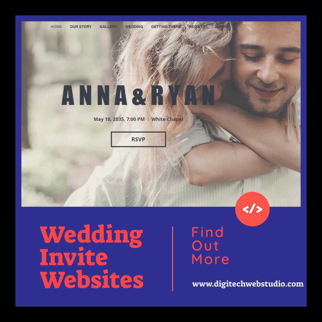 wix.to/XvQMCA7
💌 Planning your wedding just got easier with DigiTech Web Studio's invitation websites. 💖 Share the joy with custom designs that speak from the heart. Discover more at wix.to/UnXH0rp #DigitalInvitations #ShareTheLove