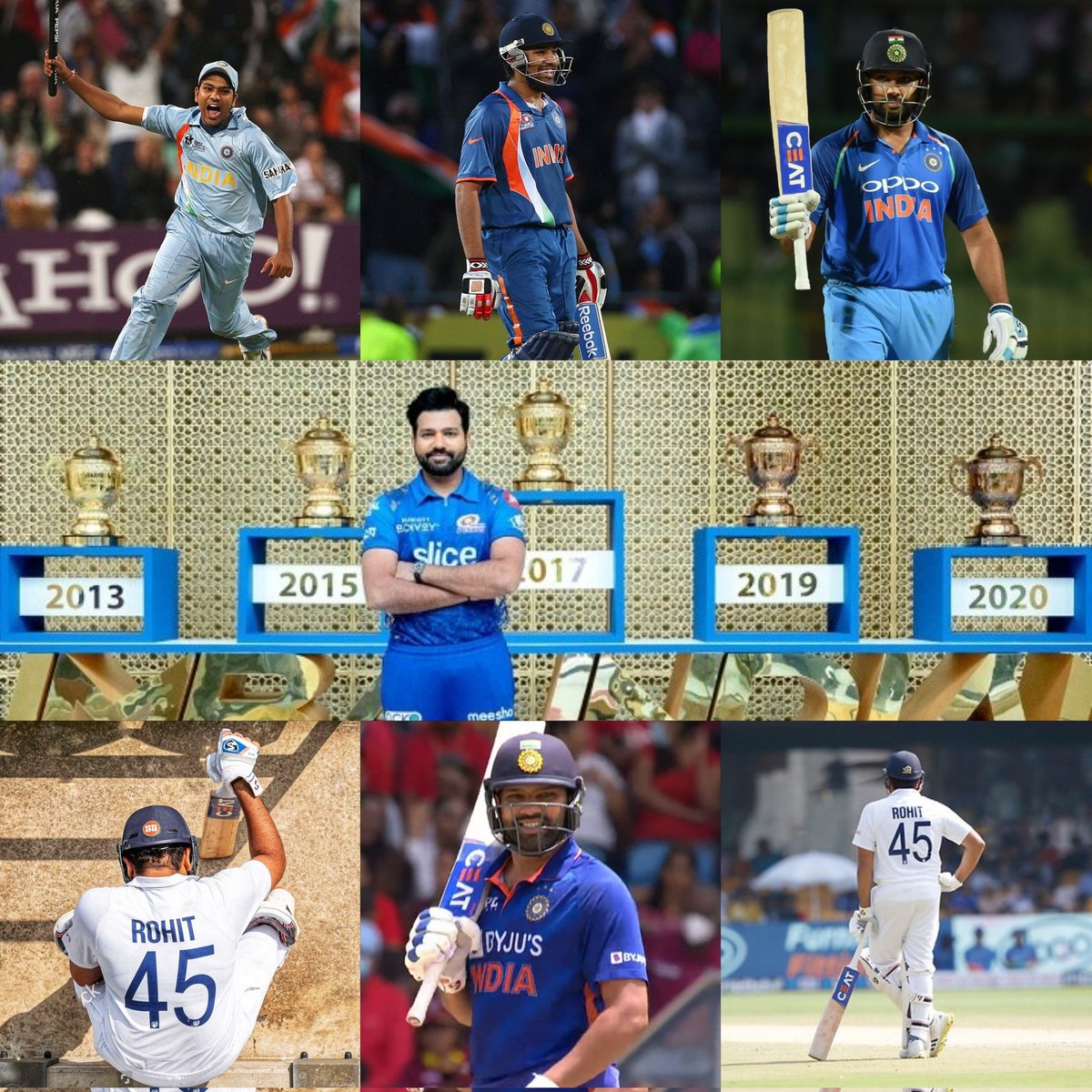Rohit Sharma is the only cricketer along with Lakshamipati Balaji, Pragya Ojha and Irfan Pathan who won IPL with two different teams including Deccan Chargers and Mumbai Indians.
@ImRo45

#HappyBirthdayRohit 
#RohitSharma𓃵