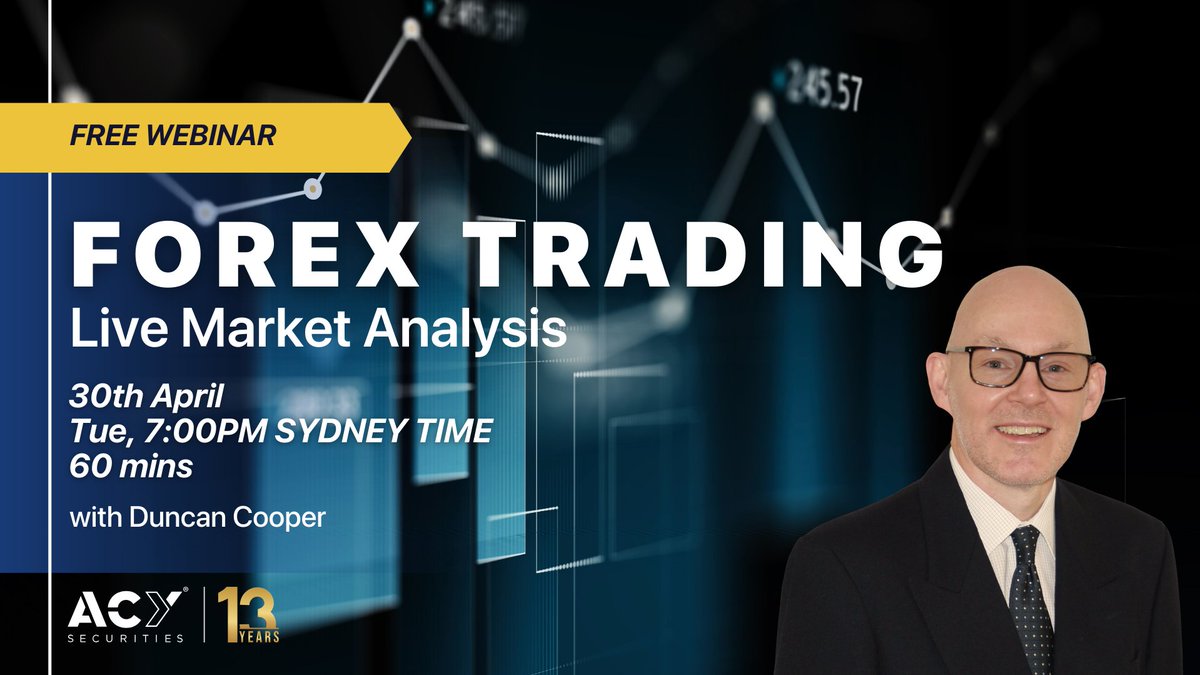 Hi Traders, join me at this week's free #Forex #trading #webinars Tue, Wed, & Thu, 7.00pm Sydney time?

Register here acy.com/en/education/w…

Follow @DuncanCooperFX

Disclaimer: Trading involves risk.
#acysecurities #learntotrade #forex #trading #analysis @ACY_Securities
