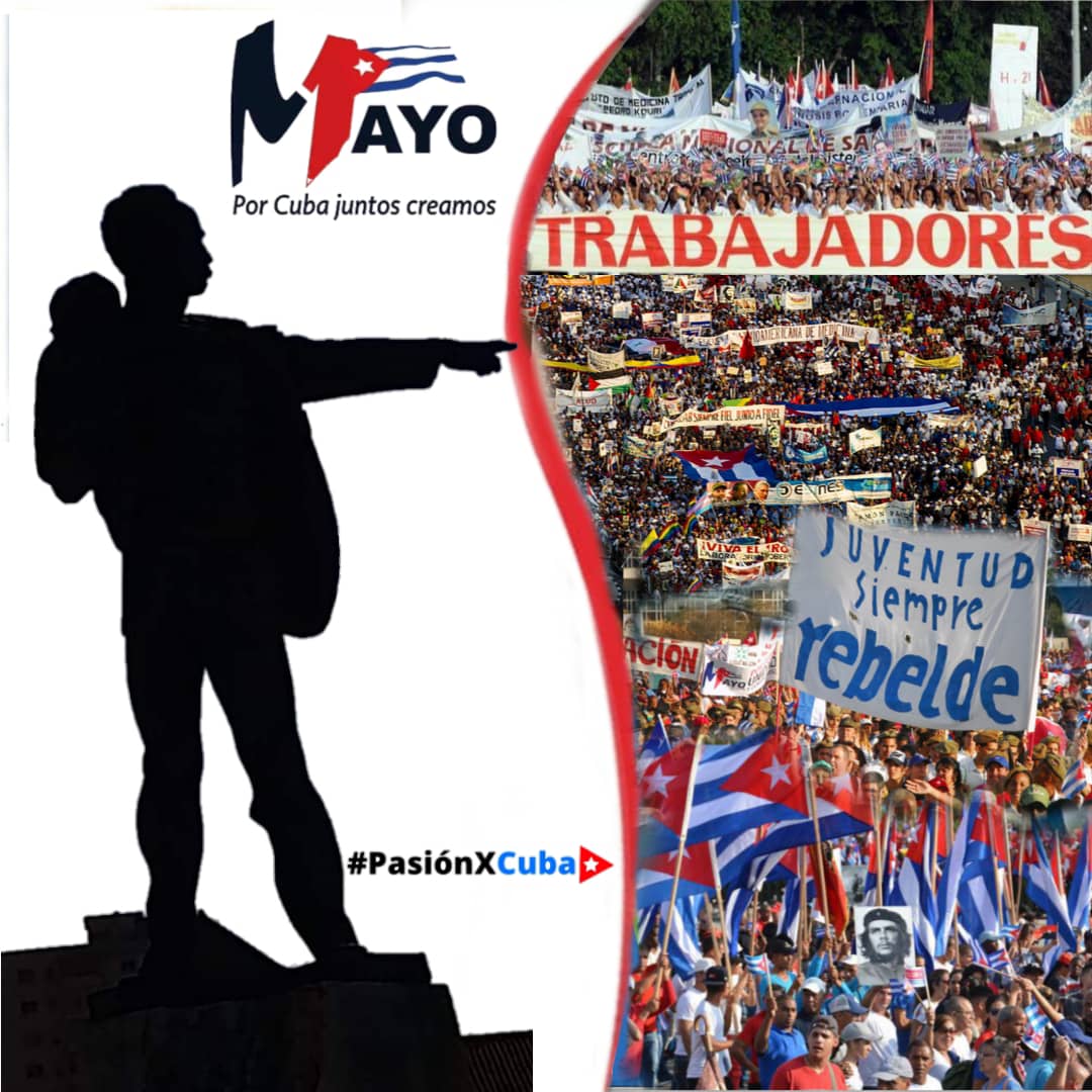 Todo cubano que sienta que es la hora de gritar #Revolución   de los municipios más  cercanos a la Tribuna Antiimperialista José Martí  y todos los que puedan  este #1roDeMayo, patentizaran  que
#SiSePuede por la unidad, la recuperación económica, el cese del #BloqueoEEUU🇺🇸 #Cuba