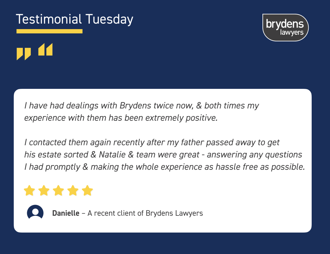 💬 Testimonial Tuesday! 💬 We value your feedback! Let us know how you found our services so we can continue to improve and provide you with the best possible experience. brydens.com.au/contact-us/ #SydneyLawFirms #ClientFeedback #brydenslawyerswedo #legaladvice #lawyersofsydney