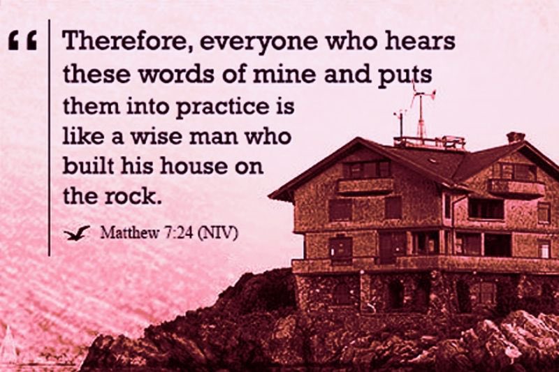 GN Fishers of Men 🪝✝️ Read Matt. 7:24-27 Reading the last words of Jesus’ Sermon on the Mount leads 2 one conclusion: Everyone is going 2 face the rains, the floods, the winds. We have the option 2 pay attention 2 the words of Jesus or ignore them. The choice is rock r sand.