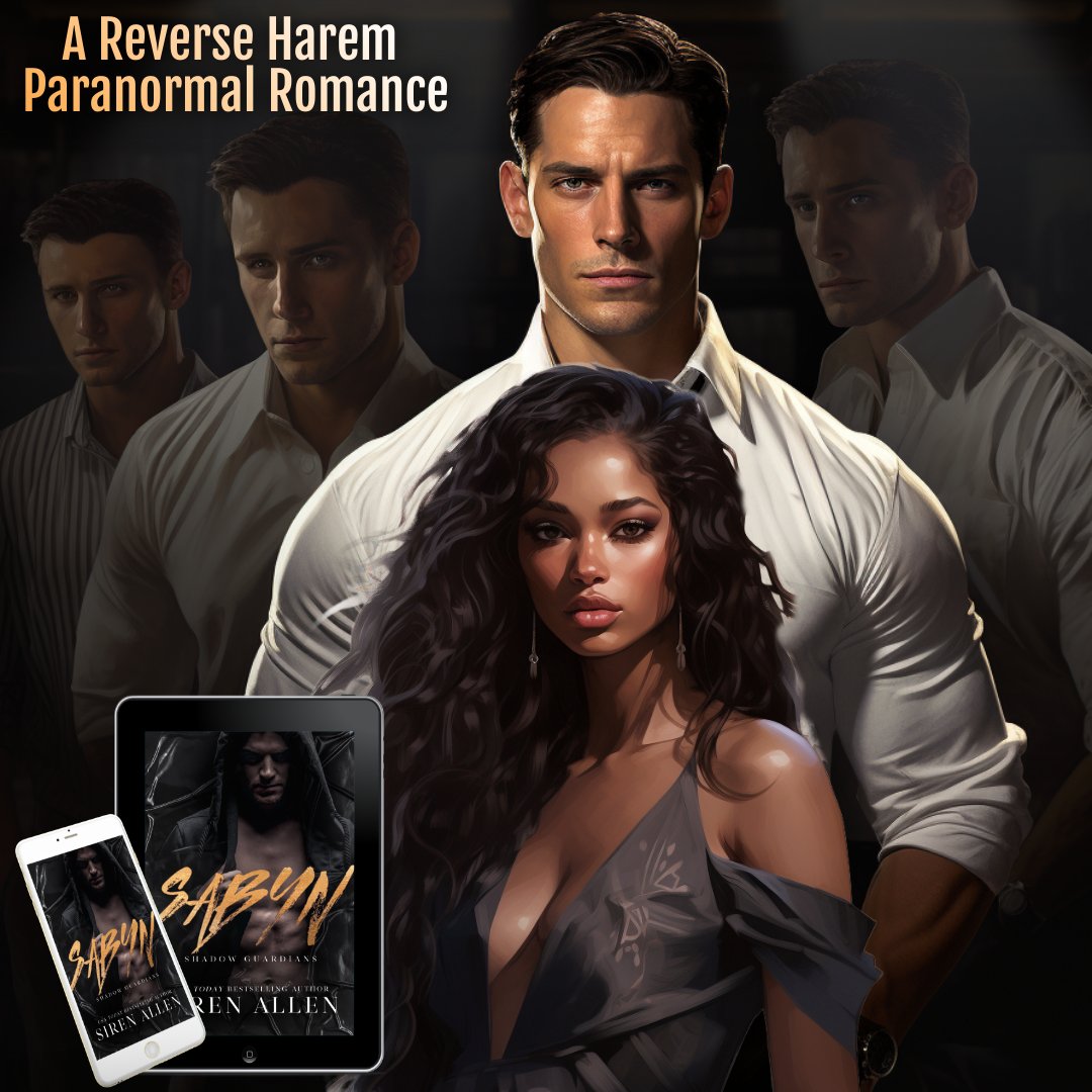 🖤Must Read!🖤 
With a beautiful but dangerous criminal in their grasp, can Sabyn and his shadows resist the pull of their darkest desires and turn her over to the council for punishment? Or will they claim her for themselves? 
amzn.to/43GuUBI 
#ReverseHarem #PNR #BWWM