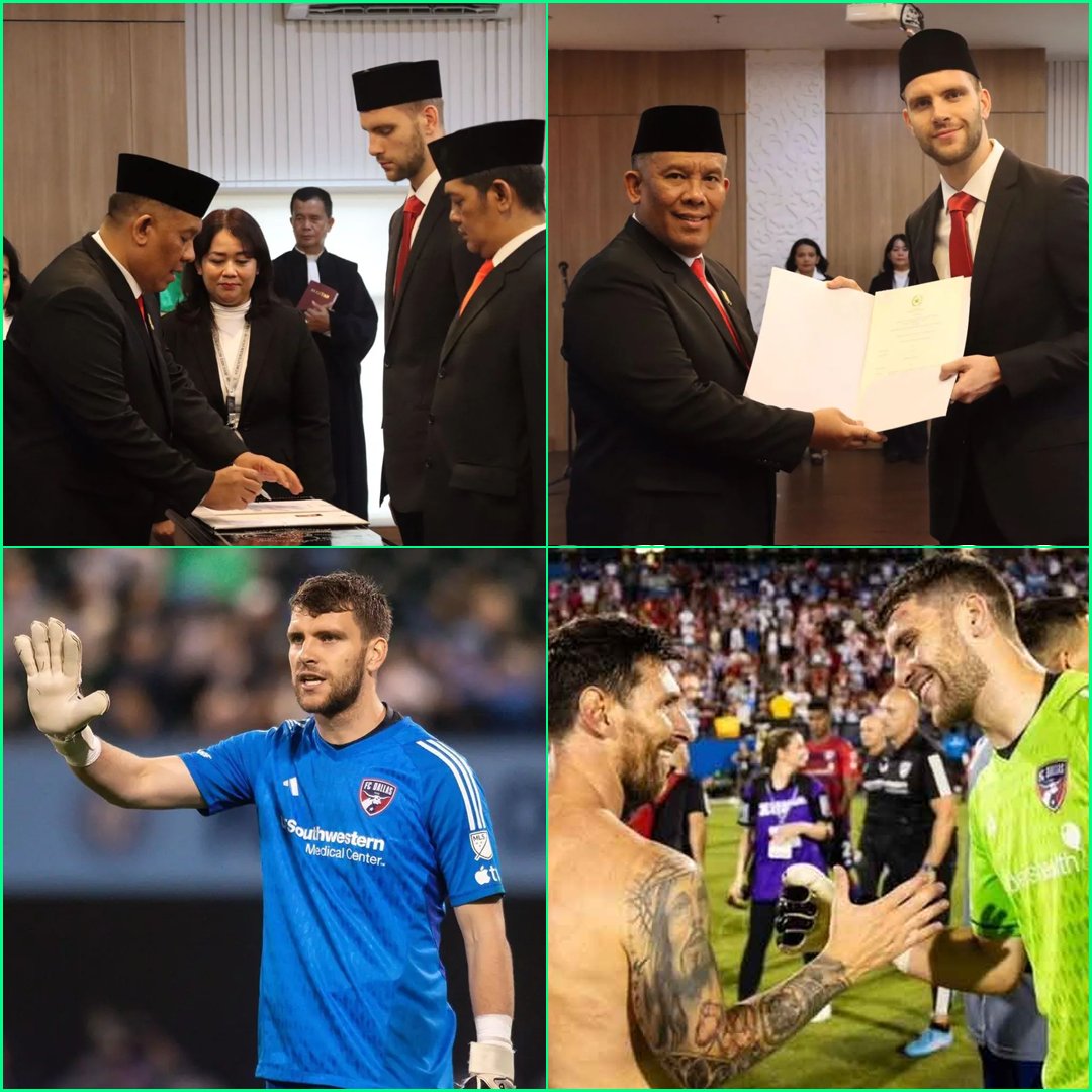RESMI: Kiper klub MLS FC Dallas, yakni Maarten Paes, sudah menjalani sumpah sebagai Warga Negara Indonesia (WNI) pagi ini 🇮🇩

WELCOME BANG PAES. KEJUTAN 😂