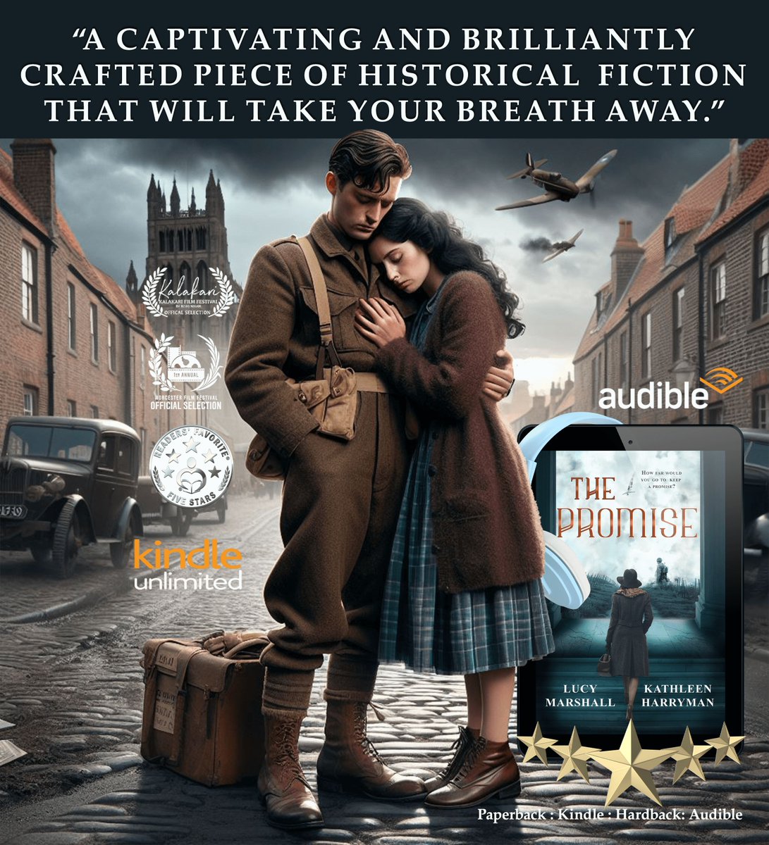 'A captivating and brilliantly crafted piece of historical fiction that will take your breath away! Absolutely recommend this well-developed and pull-at-your-heartstrings read.' #KU #kindle #audible #paperback buff.ly/4d8fVGo #Romance #HistoricalFiction #IARTG #Histfic