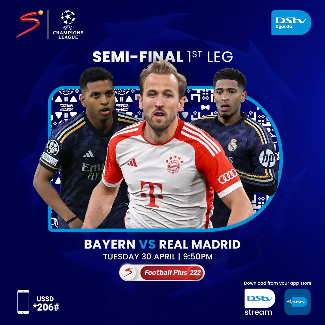 LET THE GAMES BEGIN!🥳

This is a familiar clash where Madrid has had the edge in the last two meetings. Bigwa bitya leero?💥⚽

Catch the game at 9:50pm, only on #SSFootballPlus, CH. 222.  📺

#KatiGunyume