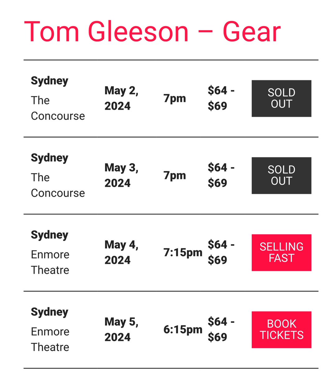 SYDNEY! My stand up shows are selling out but there are still good seats available for this Sunday at the Enmore. Book now!