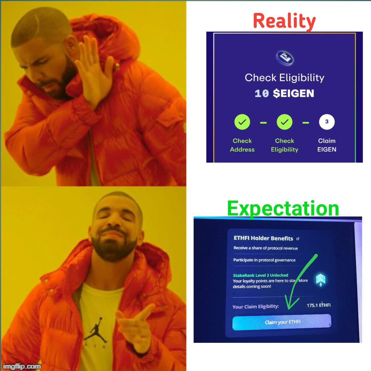 <a href="/eigenlayer/">EigenCloud</a> <a href="/sreeramkannan/">Sreeram Kannan</a> &amp; <a href="/eigenfoundation/">Eigen Foundation</a> My request is to increase the allocation of low depositors those who got less than 100 $EIGEN tokens.

🔹 low depositors should get 100 more tokens. 

🔹  Phase-1 airdrop should be increased from 5% to 7% which will serve the needs of