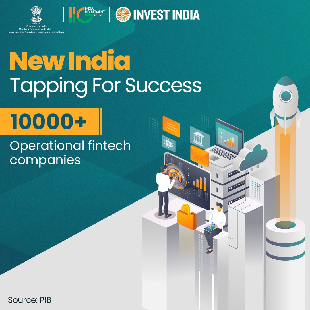 #GrowWithIndia
#NewIndia is the 3rd largest #fintech ecosystem globally, helping transform the country’s financial landscape & empowering millions with accessible & innovative financial services.

Explore opportunities in the sector on #IIG at bit.ly/IIG_BFSI

#BFSI