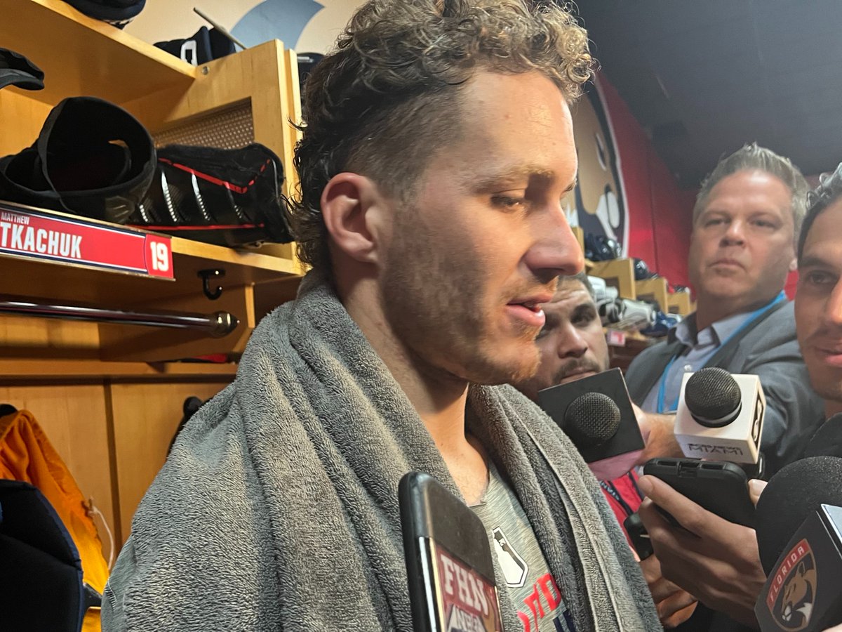 Tkachuk on Barkov: 'He was so good. He was so dominant. It was like a many playing against boys out there.”