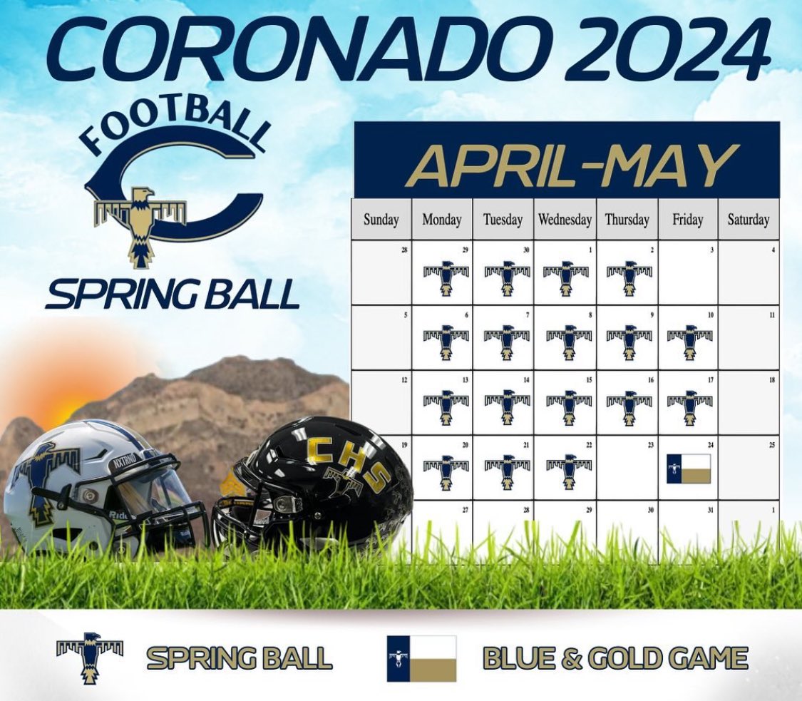 1st spring ball practice today!!! More to come! Here’s our upcoming schedule for spring ball @CoachMichaelPry @Gabrielsb1971 @NJeffery25 @RecruitsCenTex @CoachSWUTEP @TrustMyEyesO @CoachAhYou @TylerOlker @CoachJamesLee_ @CoachKelleyLee @andrewcobus