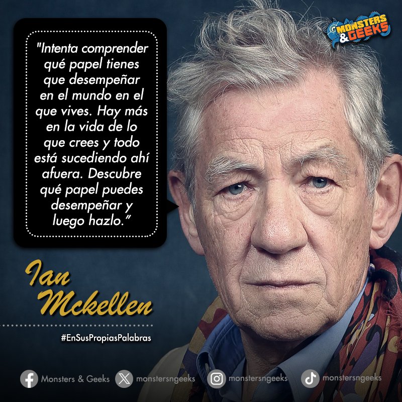 #EnSusPropiasPalabras #IanMcKellen