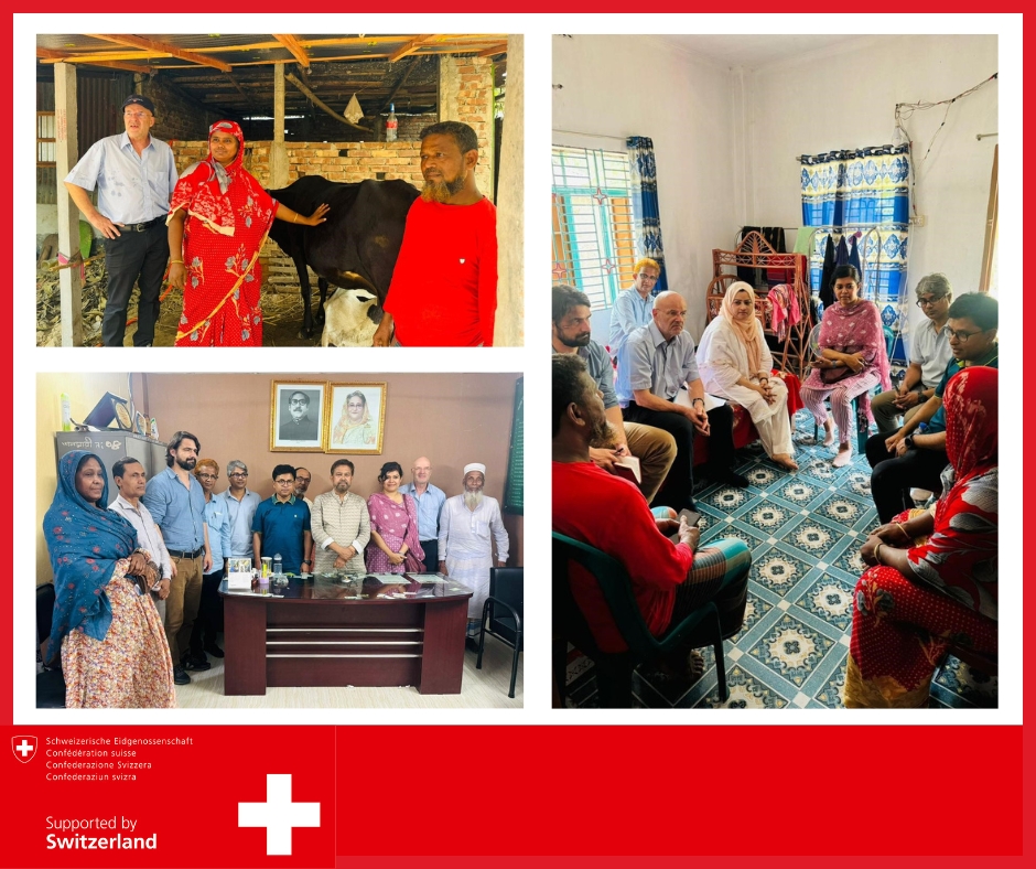 The 🇨🇭delegation recently visited to witness the impactful work of the Strengthened and Informative Migration Systems (SIMS) project. Empowering left-behind families with financial literacy & offering pre-decision orientation for migrant workers. #SwissinBD #safemigration