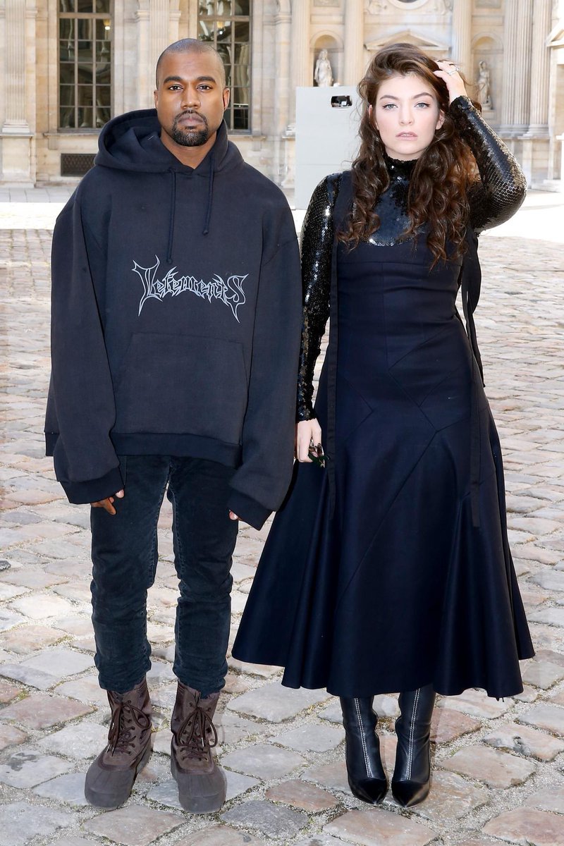 Kanye West and Lorde (2015) 🖤🦇