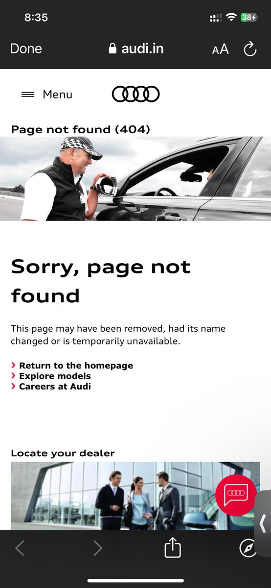 @AudiIN what a shame … service calculator page is down for months now. What a service @AudiIN