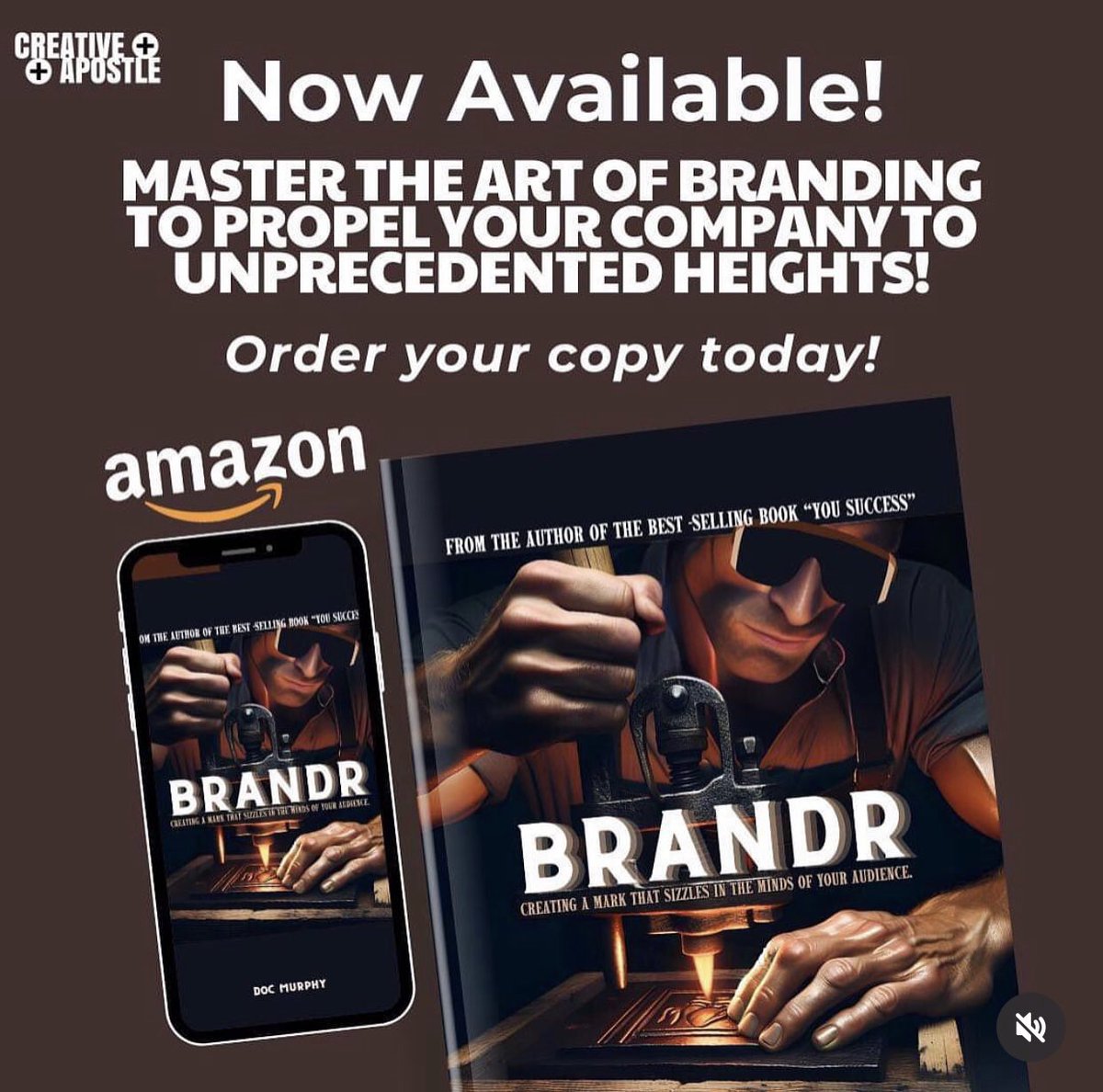 Master the Art of Branding with this powerful new Book by Doc Murphy. Order here: a.co/d/c4ssqxj

#branding #BRANDRBook #marketing #docmurphy #socialmediamarketing #yourmark #YOUsuccess #success #leadership #business #entrepreneurs #tips #businesscoaching #brandingtips