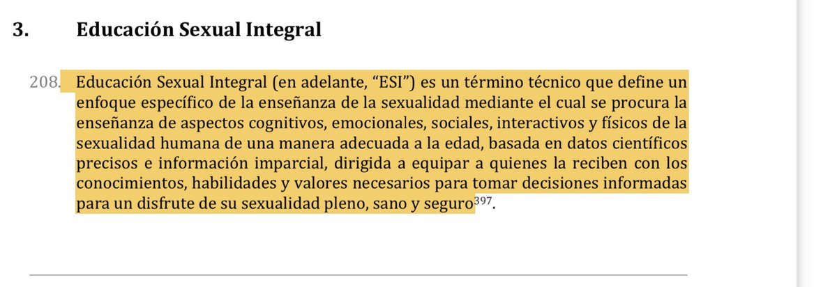 La @UNESCO permitió a la #CIDH identificar el sentido de la educación sexual integral. Así lo señaló en el “Informe sobre personas trans y de género diverso y sus derechos económicos, sociales, culturales y ambientales” publicado en 2020. Es muy claro, es un término técnico.