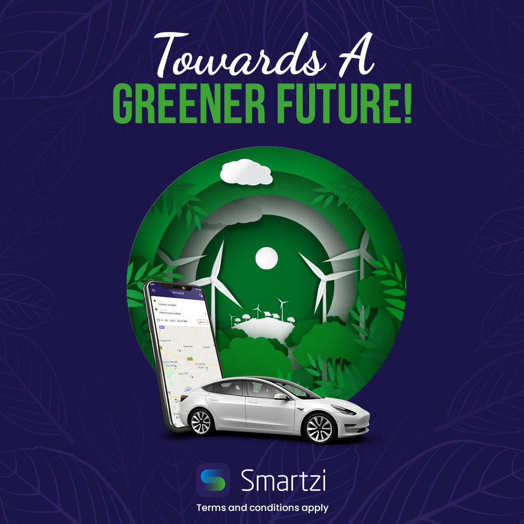 Hail a ride with Smartzi and experience the same great service you're accustomed to, now with the commitment towards a sustainable future. Enjoy your journey while reducing your carbon footprint. #sustainablechoices #ecofriendly #ridehailingapp #ridehailing