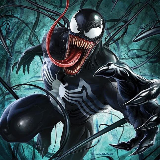 ScottJohnsonArt's tweet photo. Venom, unpublished, 2022. It would be fun to do some Venom comic covers. Someone tell @Marvel https://t.co/5dRIvK2RpQ