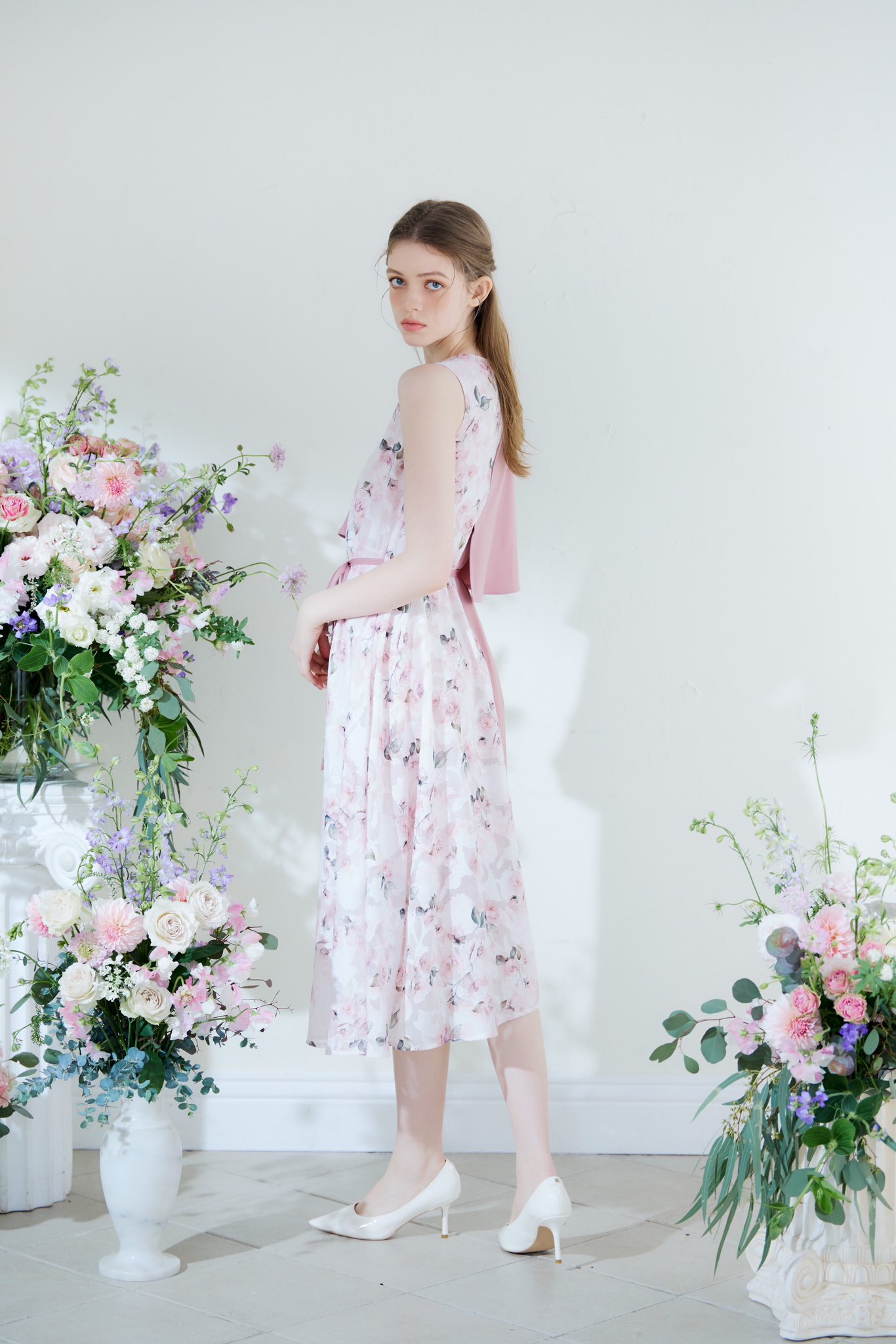 Riu フラワー 大理石 ドレス ワンピース 𝐑 𝐢 𝐮 on X: 