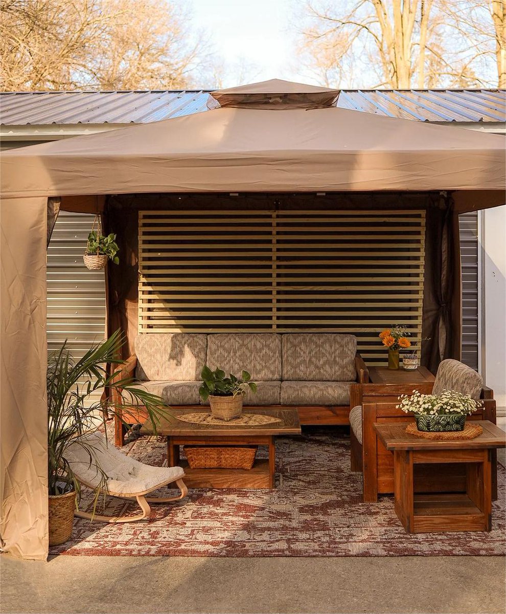 🌧Worried about your outdoor wicker furniture getting rained on? You need a Patio Gazebo!😍You can also lower the curtain to become a private space if necessary.
🛍Explore similar styles: reurl.cc/mMokmW
10% OFF coupon code: GSPTWAA

#PatioDesign #gardenfurniture #Outdoor