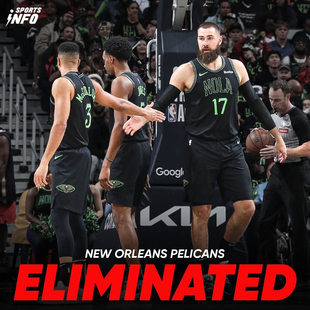 Pelicans swept off the court for the first time since 2015! 🧹🤯 

Tough times in the Big Easy.

#Pelicans #NewOrleansPelicans #NBA #Basketball #SportsInfobasketball