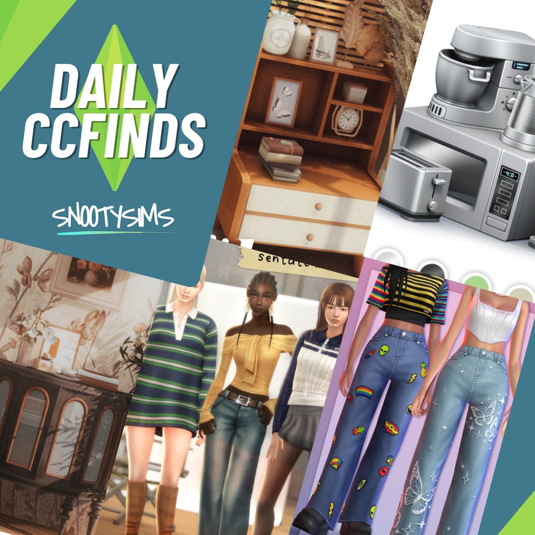 ⋆𐙚₊˚⊹♡ Check out our Daily CC finds for today ~ #TheSims4 #Sims4 #Snootysims #Sims4Cc #Sims4CCfinds ─ A thread