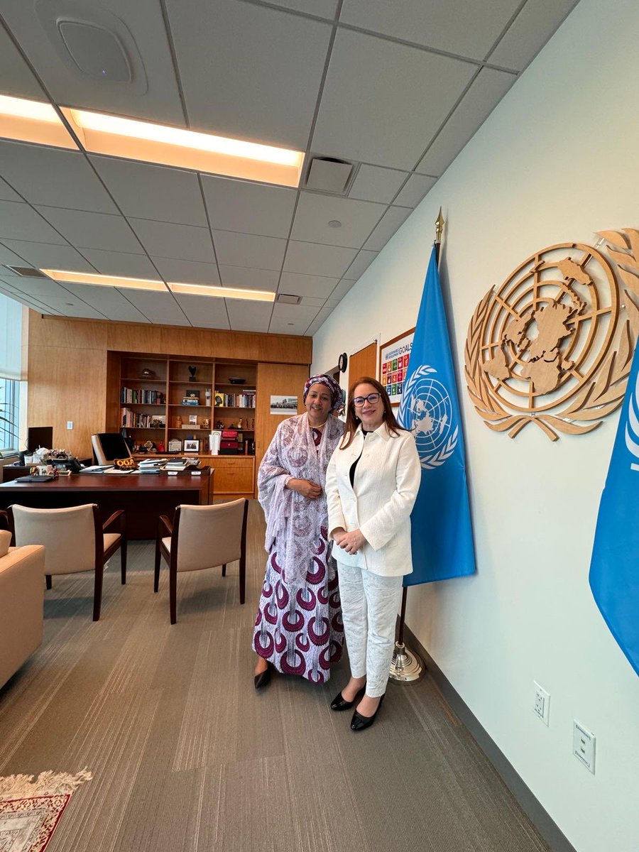 Thank you dear ⁦@AminaJMohammed⁩ for an excellent exchange about the Summit of the Future and the need for a robust, visionary & action oriented Pact that places women & girls at the center, and propels the implementation of the #SDGs - ⁦@GWLvoices⁩ @c4UN