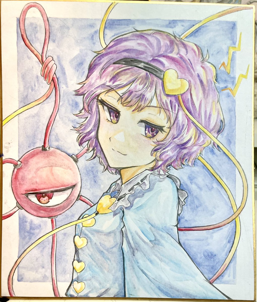 jikokenjiyoku_1's tweet image. 色紙ーーーめっちゃ描いたーーーー
春例で販売します。
#東方Project #古明地さとり #古明地こいし #黒谷ヤマメ #射命丸文