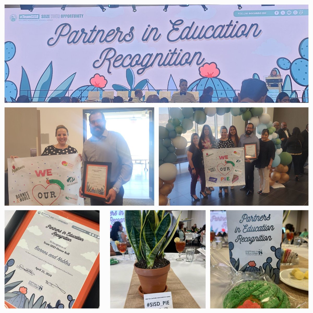 We ❤️ our SISD Partners in Education. Congratulations to all our amazing Partners In Education especially, Barnes and Nobles, Peter Piper, Snapology, Applebee's, Chick-fil-A, and Bahamas Bucks. We are so grateful for all they do for our Wranglers. #SISD_PIE #TeamSISD
