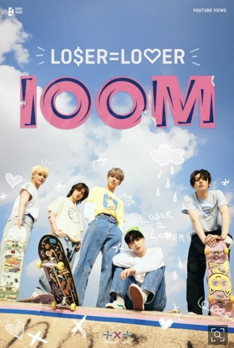 ルザラバ LU$ER=LO♡ER
💴♥MV 1億回再生！
おめでとう🎉👑

#LOSERLOVER_100M_on_YouTube 
#우리가함께할영원을향해_Flyin
#TOMORROW_X_TOGETHER