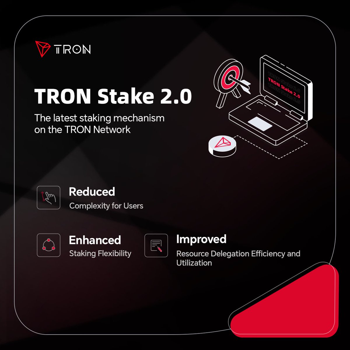 #TRONICS, ready to build the future on TRON? TRON Stake 2.0 offers streamlined infrastructure and enhanced resource management to power your projects. Let's unlock new potential within the #TRON ecosystem! 👇
