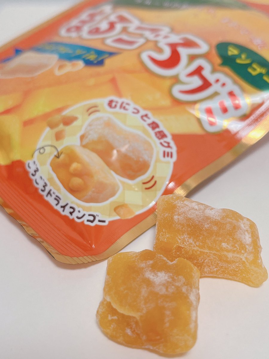 再販新作グミ✨ｸﾞ٩( ᐛ )و ﾐ グミの概念を超えるグミ！ 『まるごろグミ』 本当にマンゴーを食べてるかのような最高の風味をグミで再現🥭ｸﾞ٩( ᐛ )و ﾐ 日本グミ協会的な評価はめちゃくちゃ高いのでマンゴー好きな方は是非食べてみてくださいｸﾞ٩( ᐛ )و ﾐ #日本グミ協会 #グミニケーション