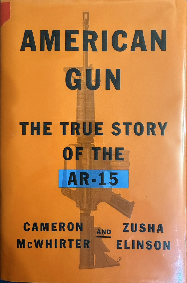 A mind-boggling effort from you in documenting a complete track of American history, politics & culture through the lens of the AR-15 rifle, @cammcwhirter and @ZushaElinson. I hope to do some justice to your journalism. @scuethics