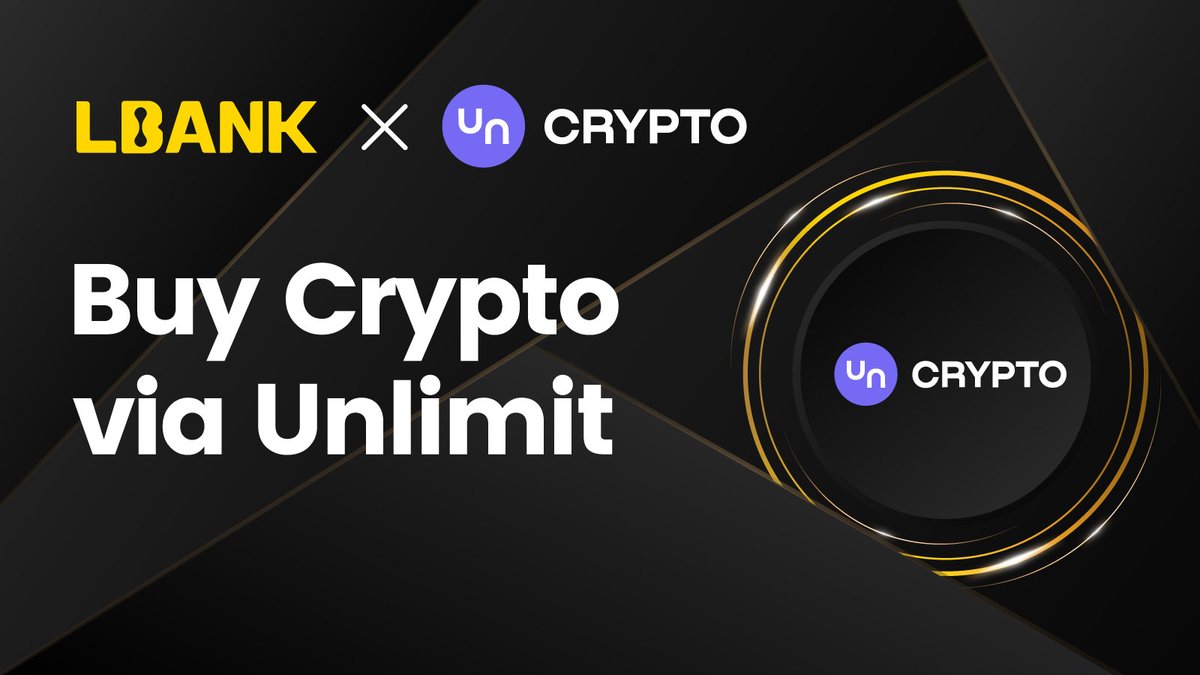 Exciting news! 🚀 LBank has just launched Unlimit Crypto @unlimit_crypto, a  new Onramp that supports various currencies and payment methods. Now, buying  digital currencies is easier than ever! Explore options like Apple
