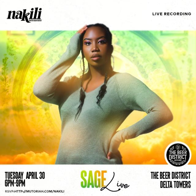 #Nairobi: Nakili Sessions w/ Sage (@Chemutaisage), Apr. 30 2024 @ the Beer District - #Westlands.

Date: April 30, 2024 
Venue: the Beer District
Time: 6-9 pm
Entry: Prior Registration

RSVP link, available at (@)nakili_sessions on Instagram.