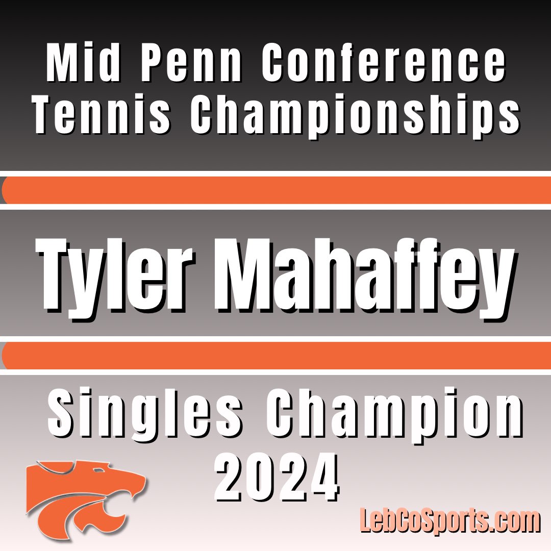 LebCoSports1's tweet photo. Congrats to Palmyra’s Mahaffey twins for another successful campaign at the Mid Penn Conference Championships. Tyler defeated Aidan for the Singles title. They then teamed up to win their 4th straight conference Doubles championship. 

Next up: Districts. https://t.co/sVGtg1lUMG