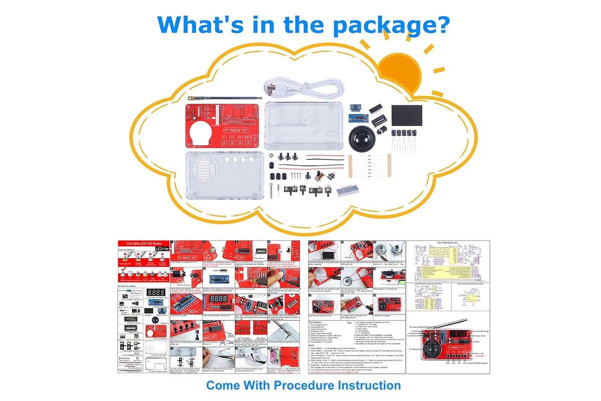 ICStation13's tweet image. Explore ICStation&apos;s Latest New Product: DIY Radio Soldering Project! 📻
Build your own FM radio with our Portable Soldering Practice Kit! Featuring automatic station search and a headphone jack. Get yours now! 
#Radio #SolderingProjects #DIY #ICStation
shorturl.at/jqFQR