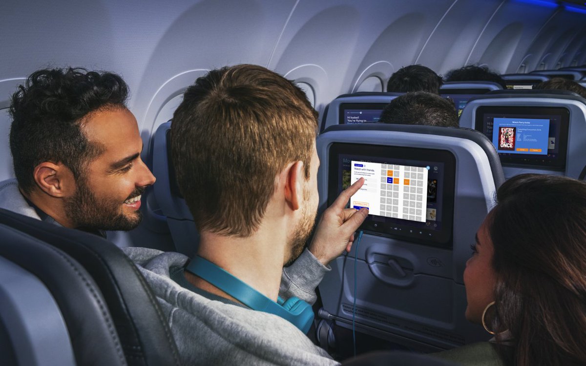 Tired of the 'play at the same time, pray nobody pees' airplane movie struggle? JetBlue's Blueprint simplifies onboard watch parties! Sync up with your seatmates and enjoy the show (bathroom breaks welcome)! READ: littwebsite.com/2024/04/29/jet… #JetBlueBlueprint #LiTTmedia