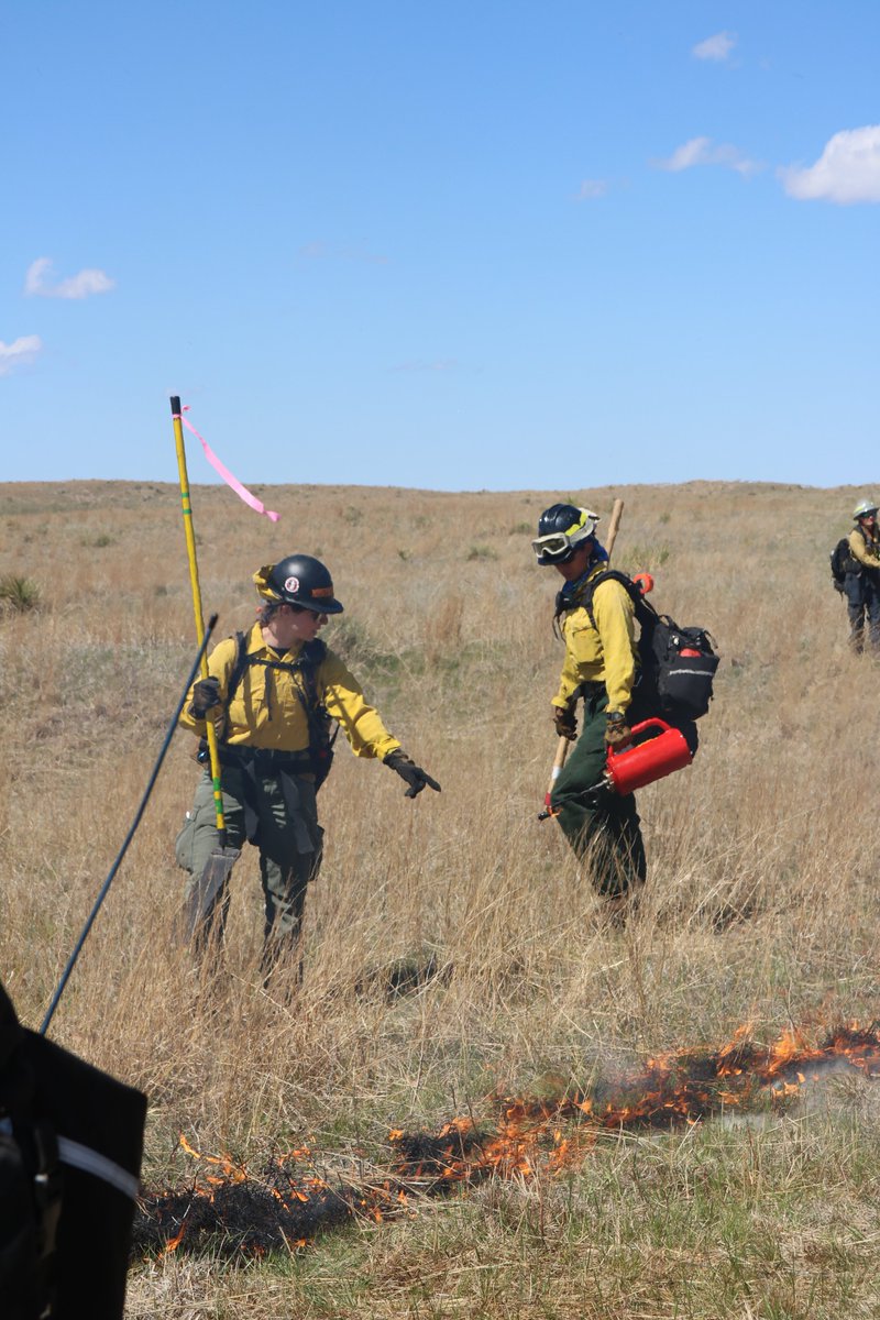 Today, we successfully burned a 189 acre unit within the Niobrara Valley Preserve. Participants got a chance to be in new positions, lean on their experience, and most importantly - work together as an efficient and focused team. #WTREX #WomenInFire