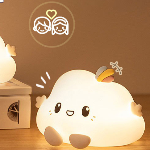 Cute Cloud LED Night Light, could decorate your bedroom and create a cozy atmosphere. #LED #lighting #cloud #cozyhome #bedroomdecorating