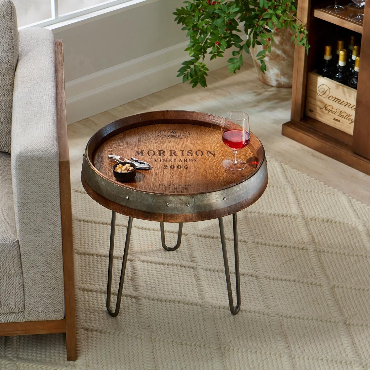 Add some wine country charm to your home with our #wine barrel head end table —a statement piece crafted from reclaimed wine barrels. Personalize it to make it uniquely yours! 🍷

Shop it here 👉️ enth.to/4ba0cW1