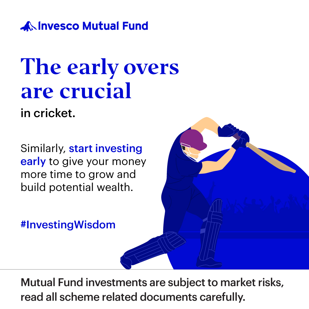 Just like the early overs set the tone in cricket, early investing sets the stage for financial success! Start now & watch your money grow over time - inves.co/3JEkASP
 
#InvestingWisdom #Investment #Cricket #LearnFromCricket #IPL #IPL2024 #InvescoMutualFund #InvescoIndia