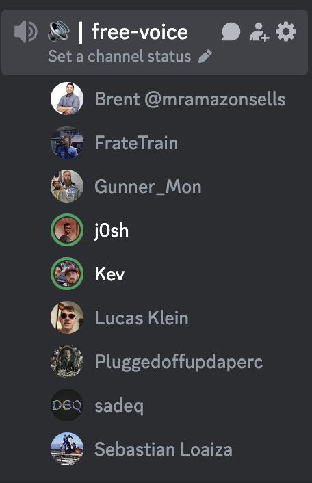 Late Night VC with the discord 😎